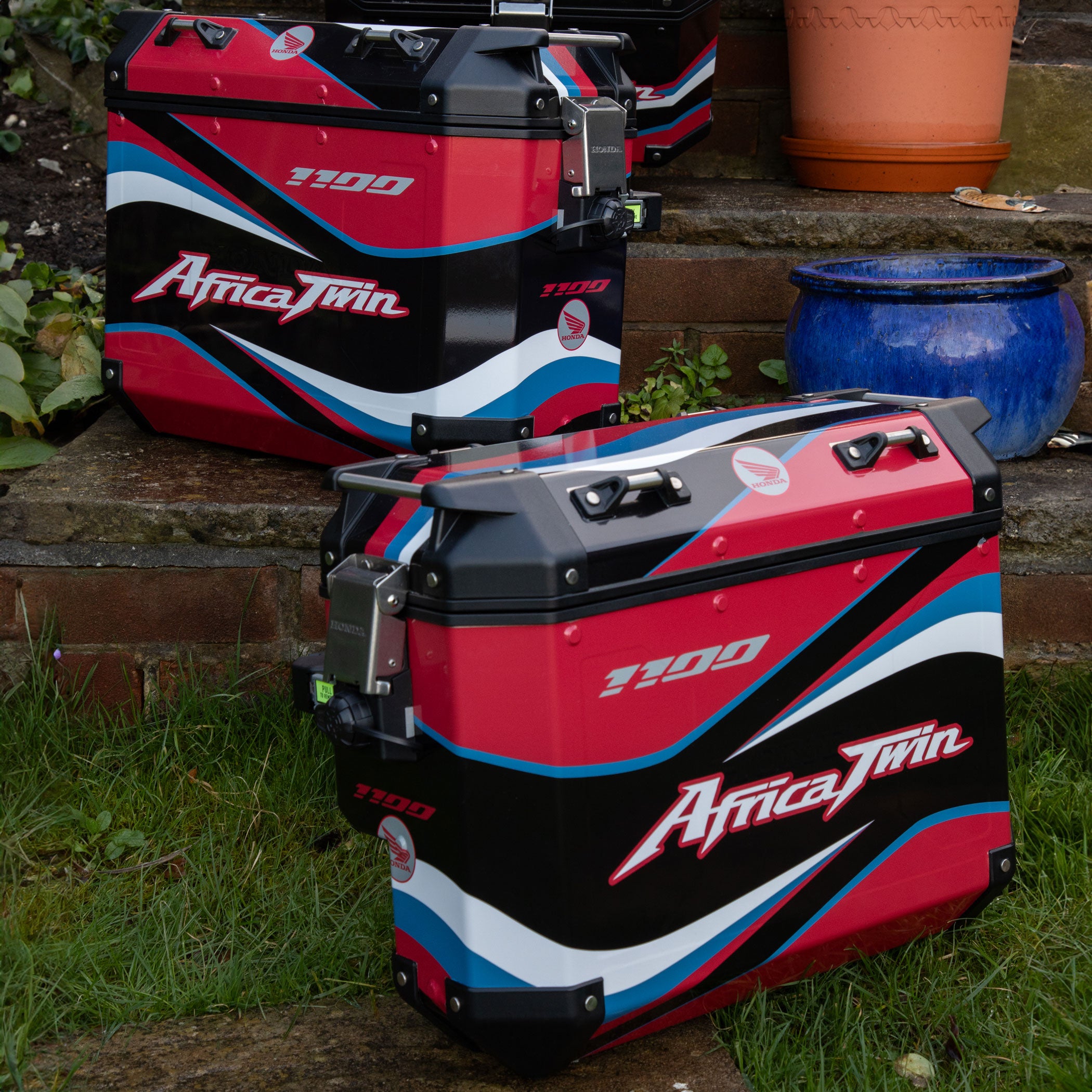 Africa twin luggage sales boxes