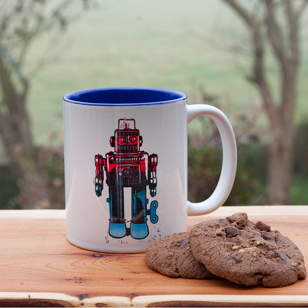 Retro-Bot Printed Mug
